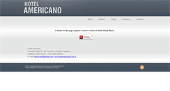 Desktop Screenshot of hotelamericanosf.com.ar