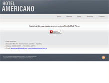 Tablet Screenshot of hotelamericanosf.com.ar